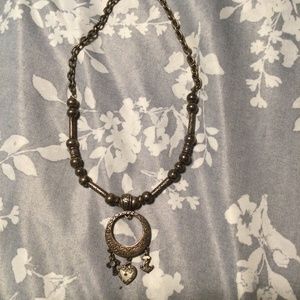 Faith love and hope necklace  with little charms